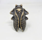 HOOK Large Antique Brass BUG Insect Wall Hooks Cicada